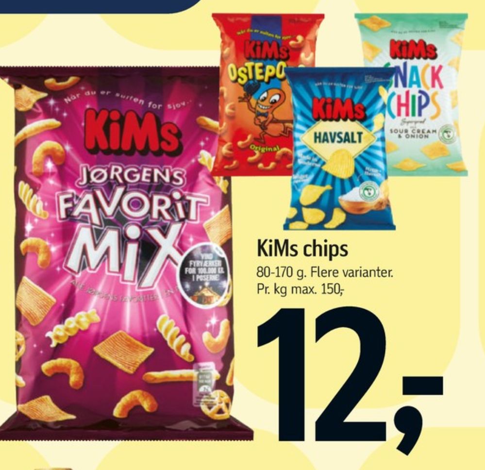 Kims, Snack Chips sour cream & onion