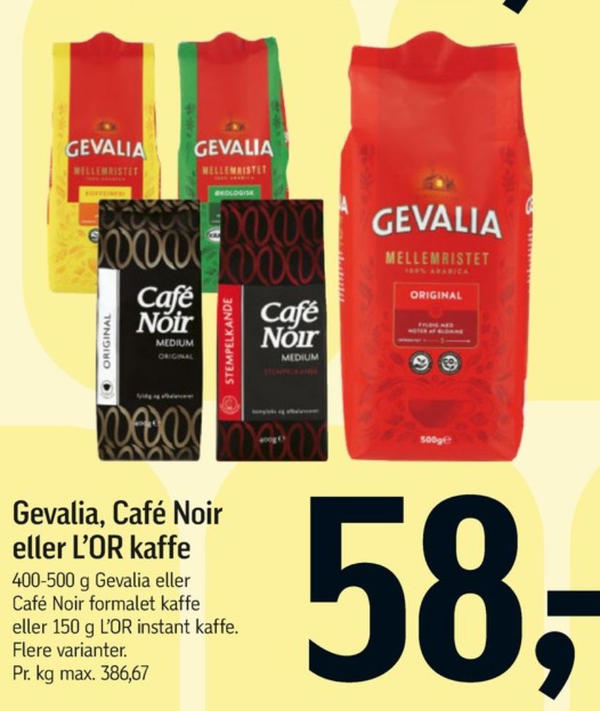 Gevalia Original, Kaffe Formalet
