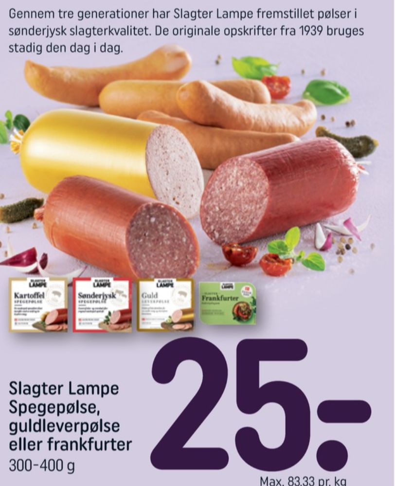 Slagter Lampe, Sønderjysk Spegepølse