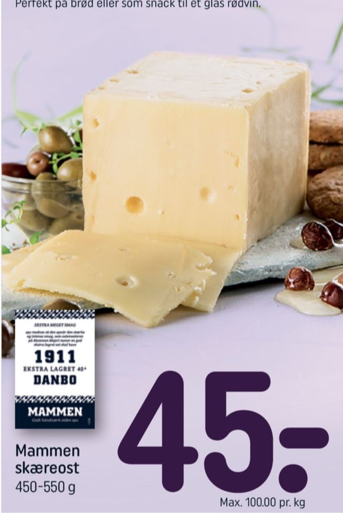 Mammen, Skæreost Danbo Ekstralagret
