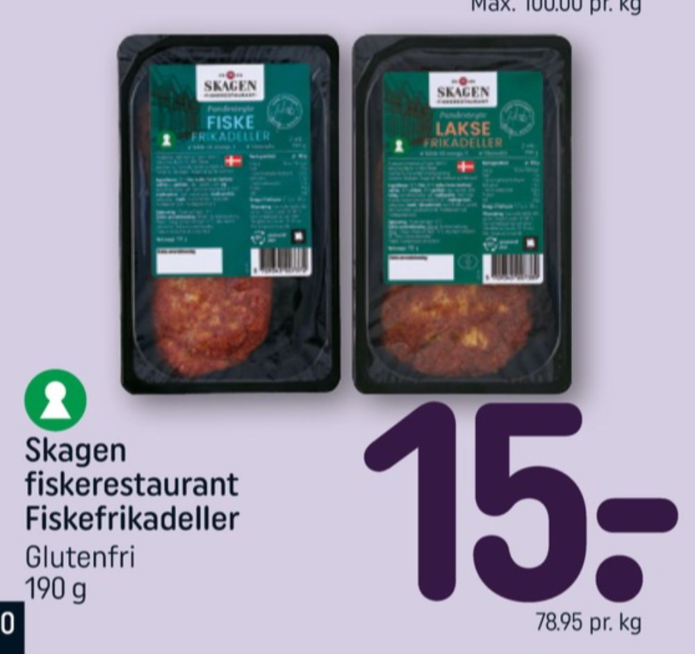 Skagen Fiskerestaurant, Fiskefrikadeller