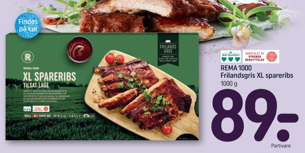 Rema 1000, Spareribs