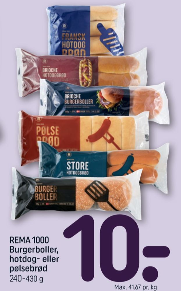 Rema 1000, Brioche Burgerboller