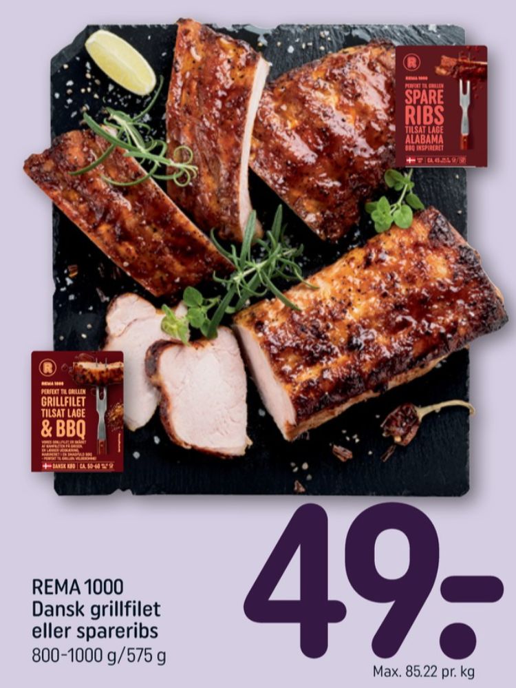 Rema 1000, Spareribs