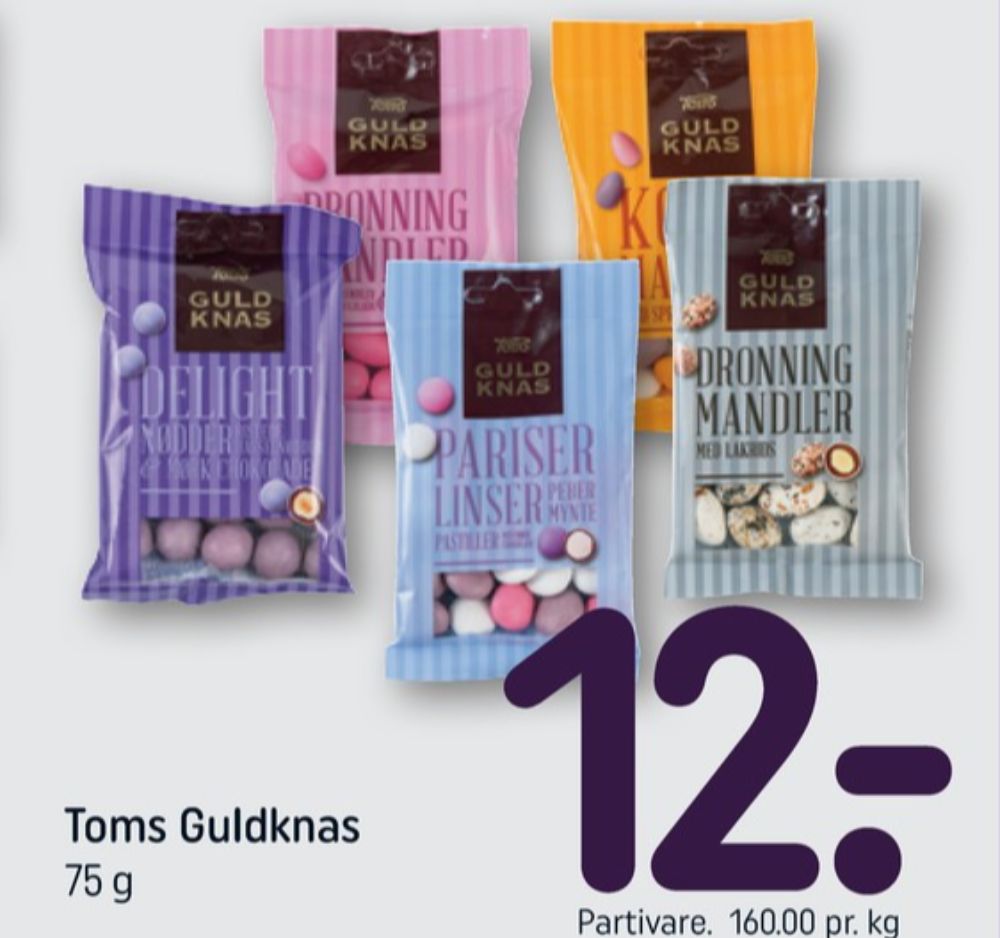 Toms Guldknas, Dragée Kongemandler