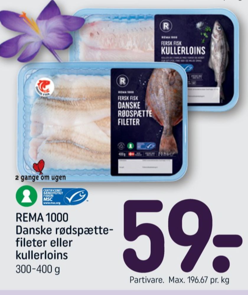 Rema 1000, Rødspættefilet