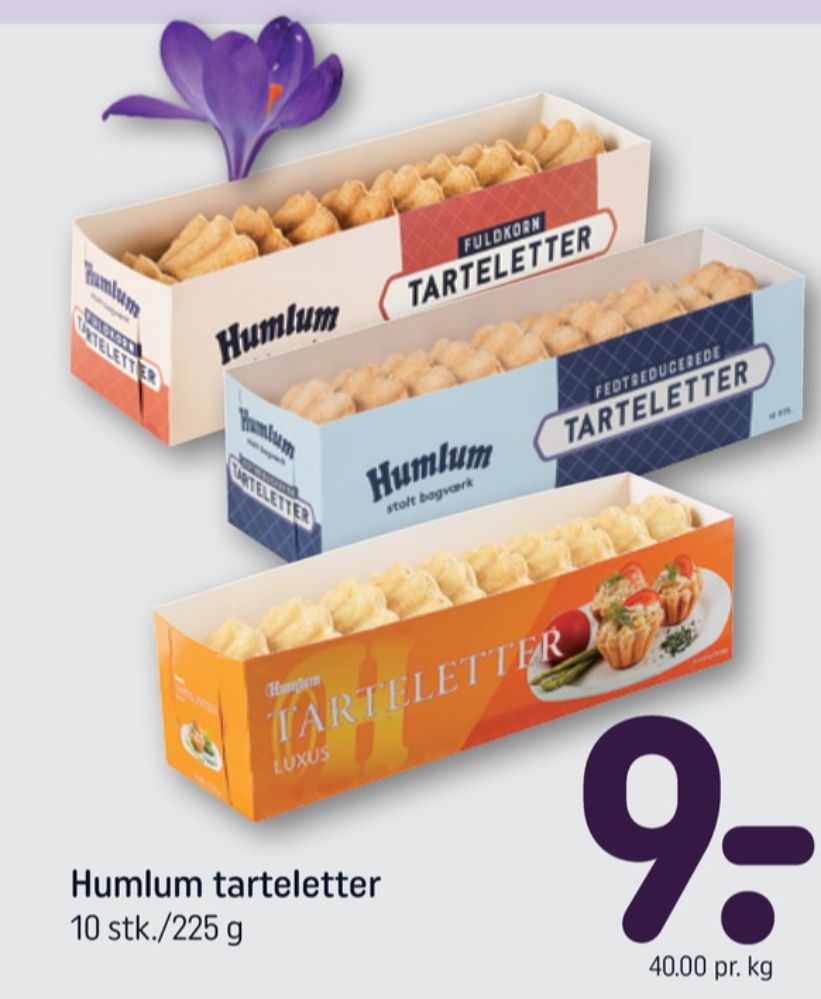Humlum, Tarteletter Luksus