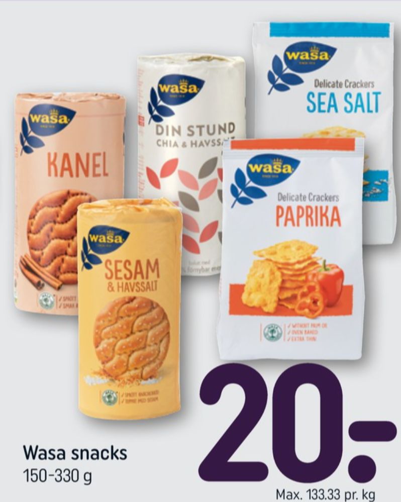 Wasa, Kanel knækbrød