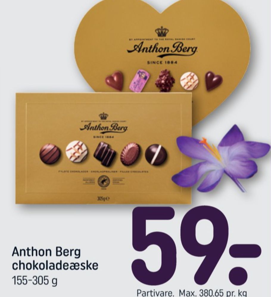 Anthon Berg Guldæske, Dessertchokolade