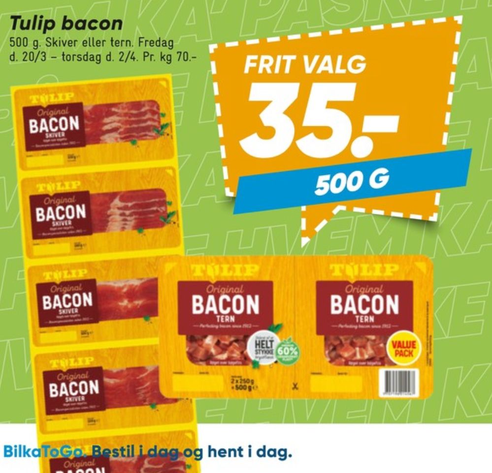 Tulip, Bacontern