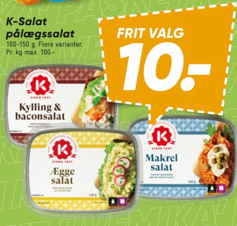 K-salat, Kylling & Baconsalat