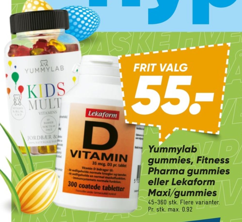 Lekaform, Vitaminer