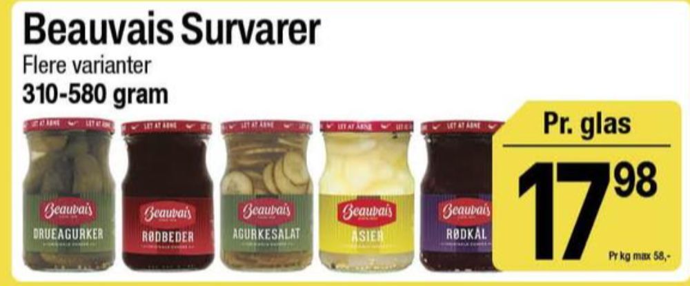 Beauvais, Rødkål-syltet