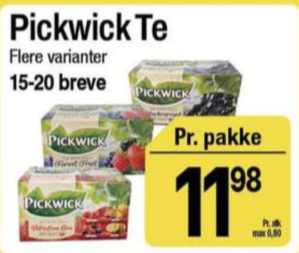 Pickwick, Black Tea Variation Tebreve