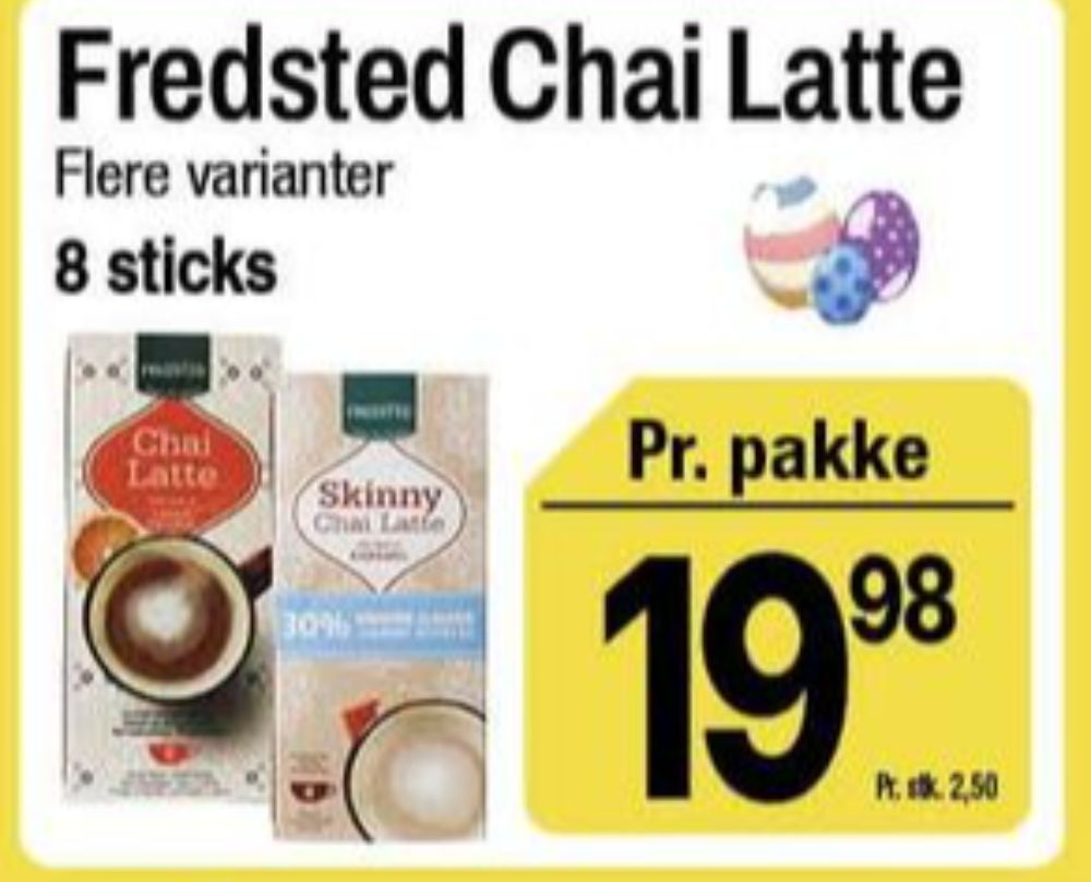 Fredsted Chai Latte, Instant Te Choco Orange