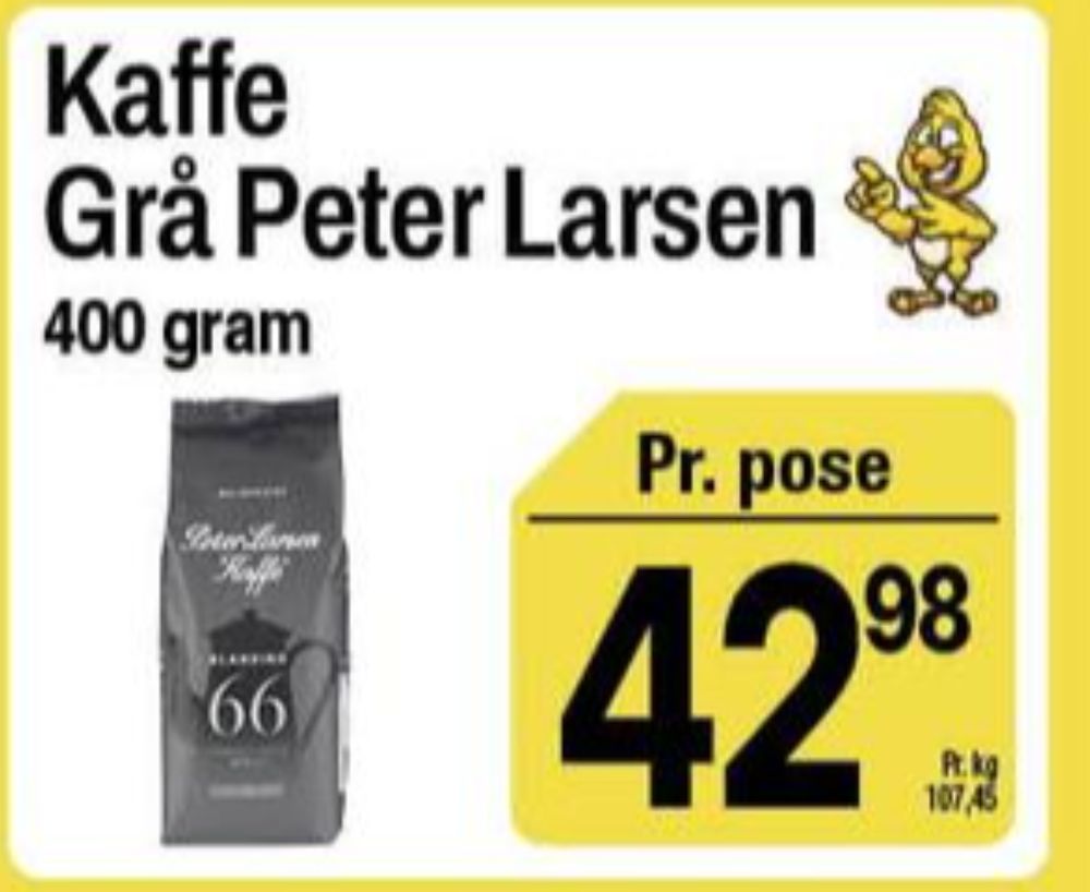 Peter Larsen Blanding 66, Kaffe Formalet