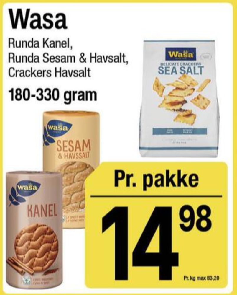 Wasa, Kanel knækbrød