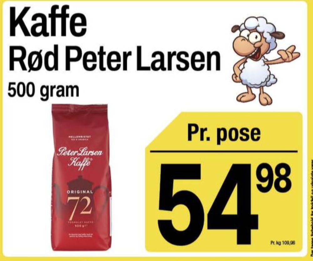 Peter Larsen Blanding 72, Kaffe Formalet