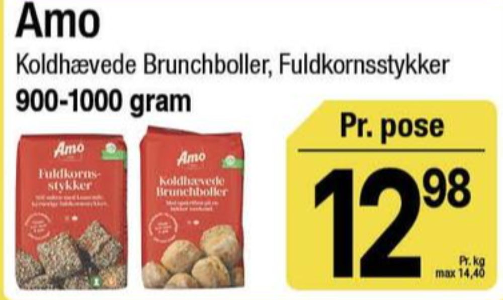 Amo, Brunchboller Koldhævet Melblanding