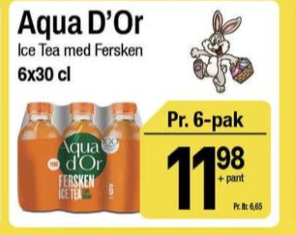 Aqua d'Or Fersken, Ice Tea Fersken 6 pk.
