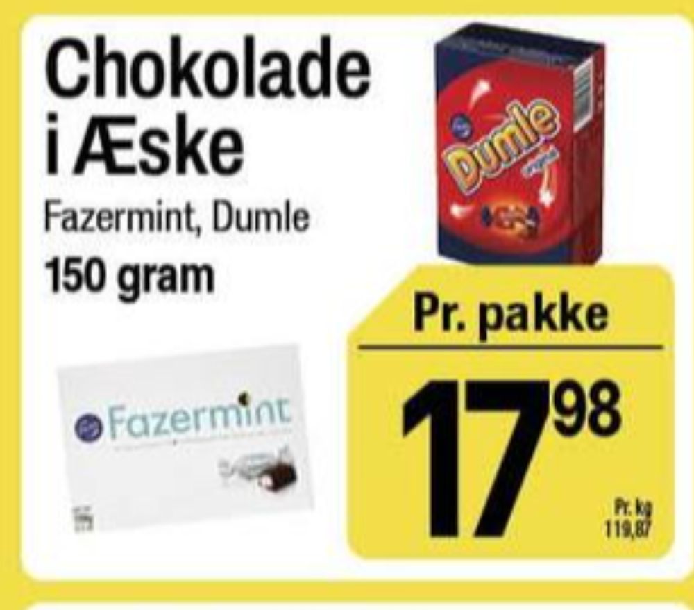 Fazer Fazermint, Dessertchokolade