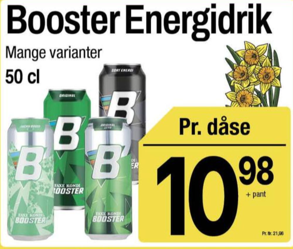 Faxe Kondi Booster Sort, Energidrik