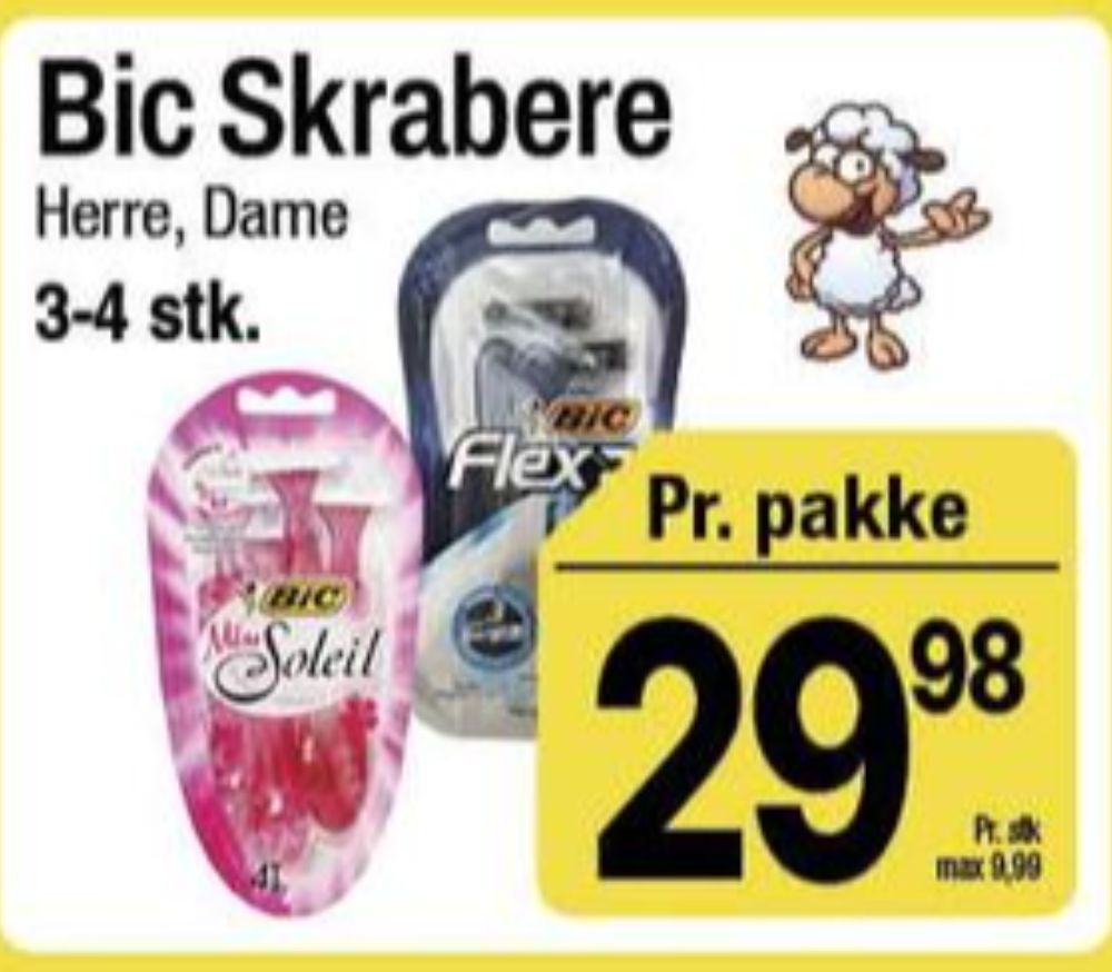 Bic, Barberskraber