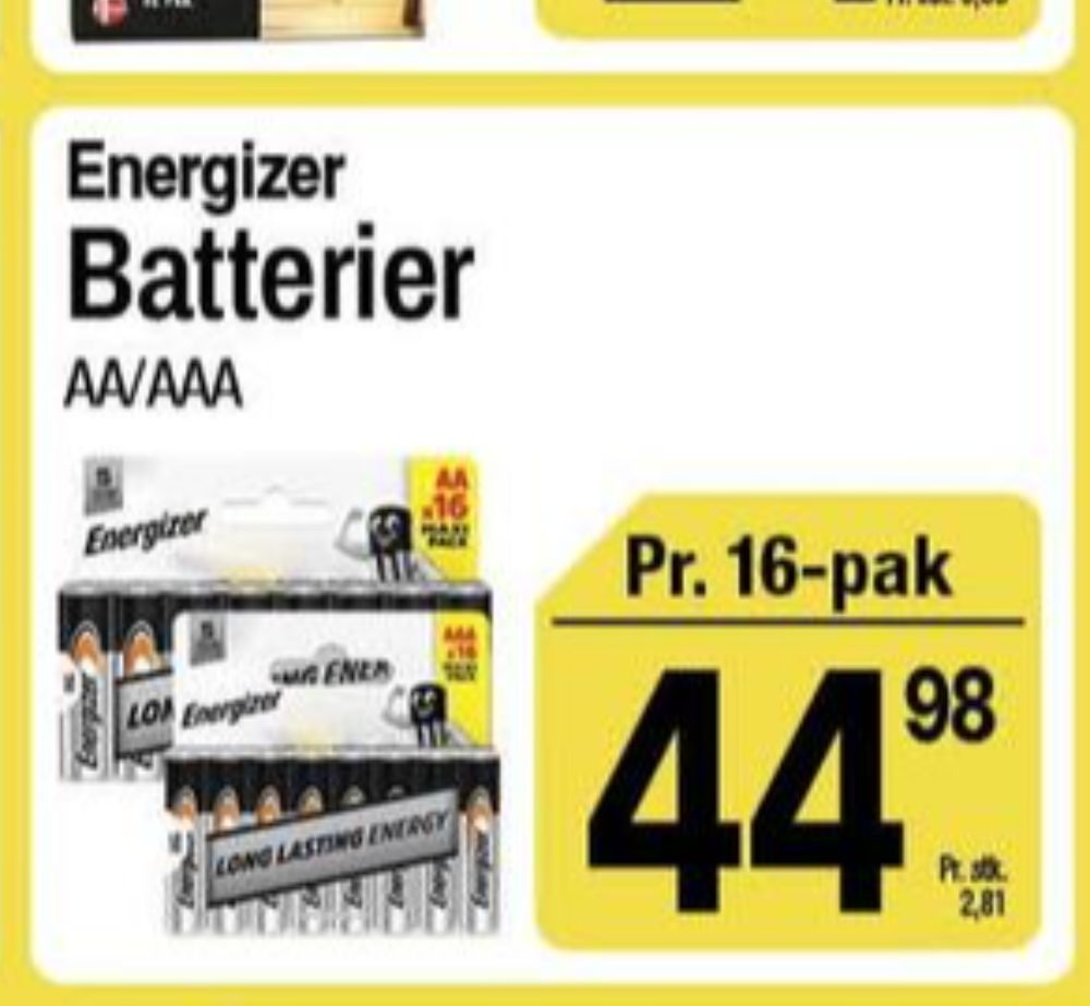 Energizer, Batterier