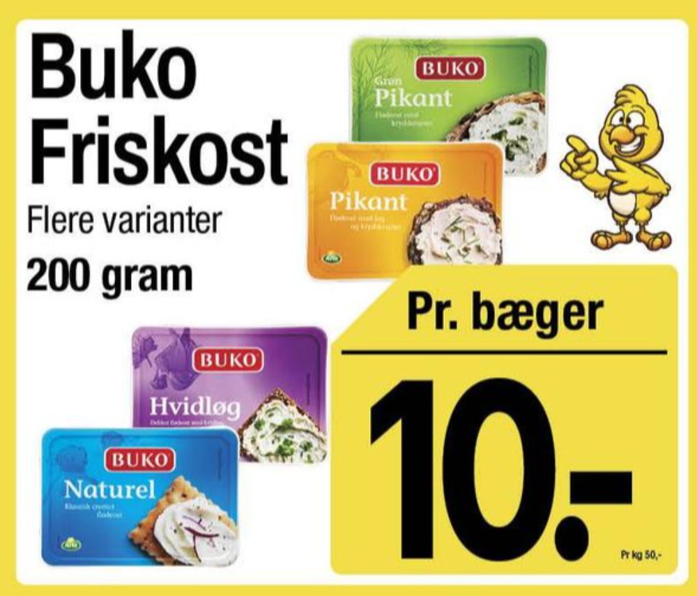 Buko, Flødeost Pikant