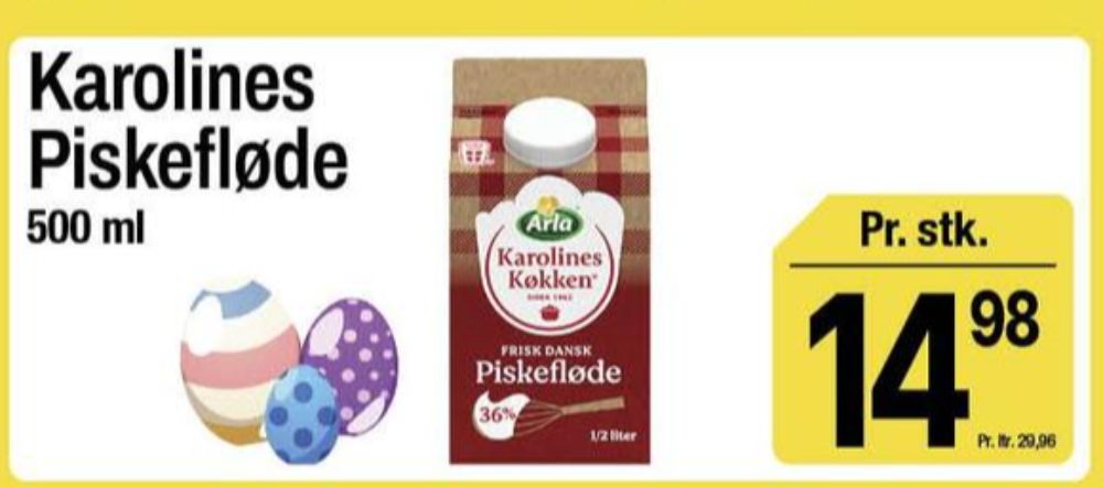 Karolines, Piskefløde 36%