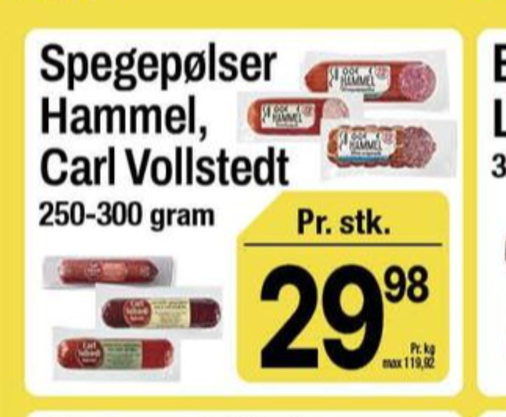 Delika Hammel, Den Originale Spegepølse