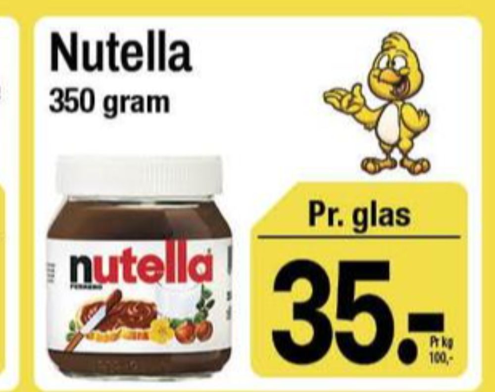 Nutella, Smørepålæg