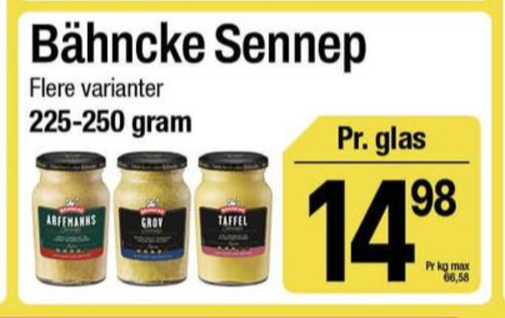 Bähncke, Grov Sennep