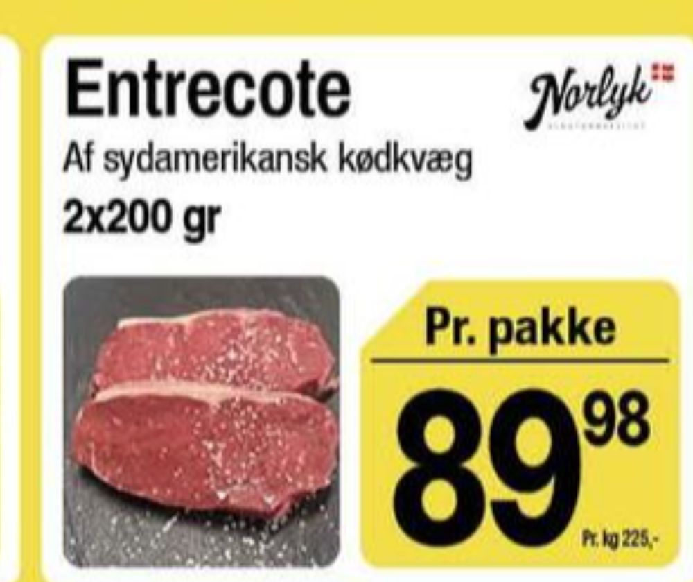 Norlyk Slagter, Okseentrecotes