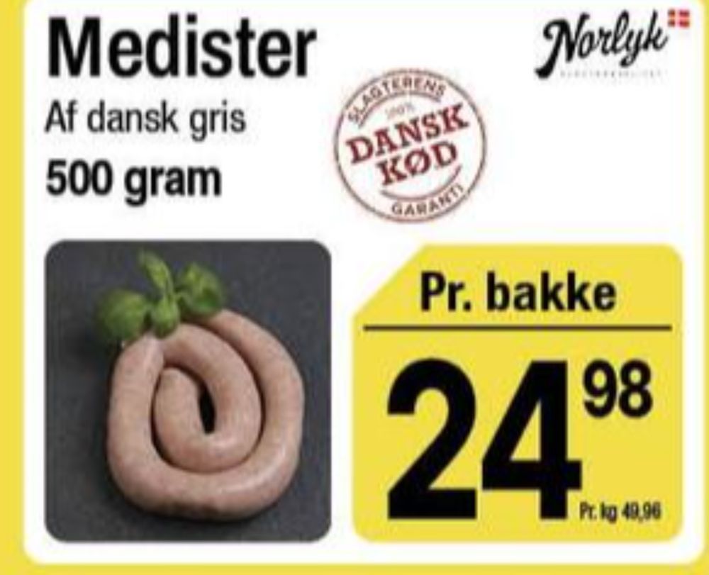 Norlyk Slagter, Medister