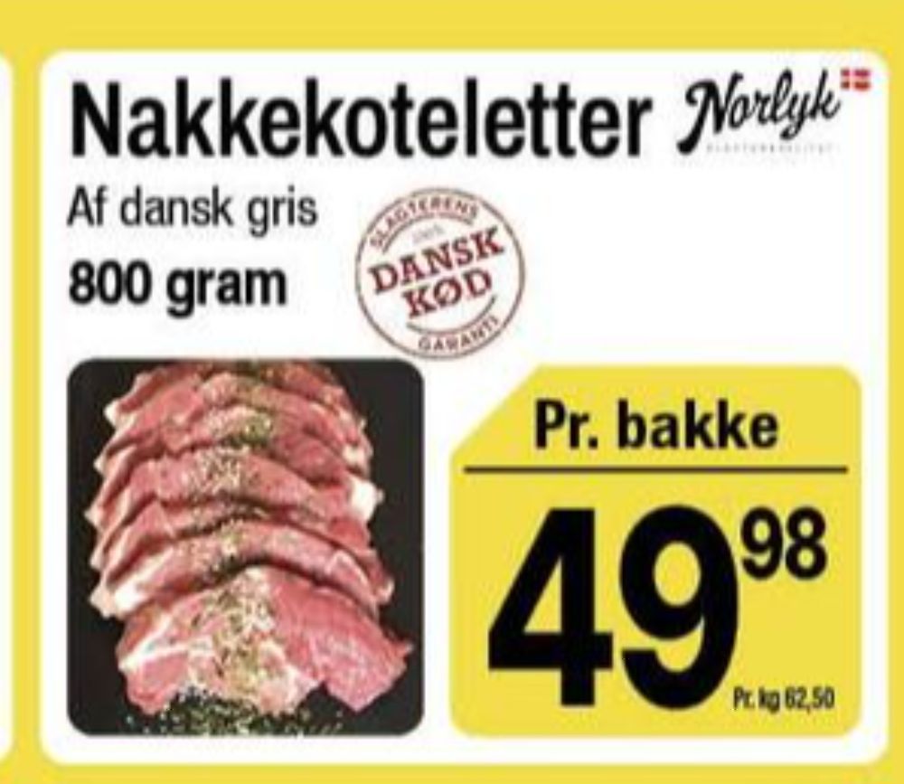 Norlyk Slagter, Nakkekoteletter