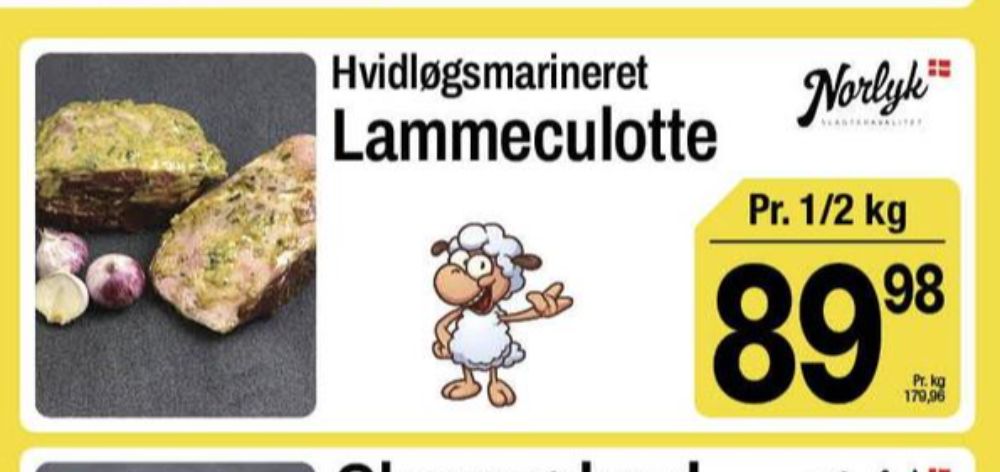 Norlyk Slagter, Lammeculotte