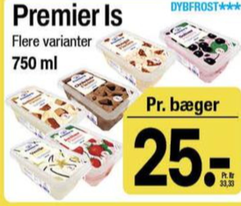 Premier, Jordbær Flødeis