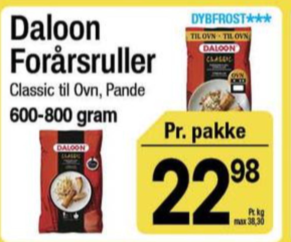 Daloon, Forårsruller