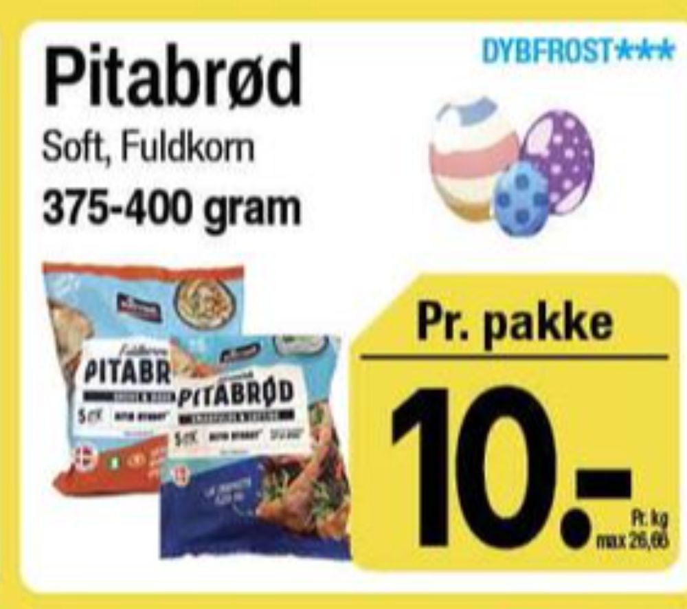 Hatting, Pitabrød fuldkorn