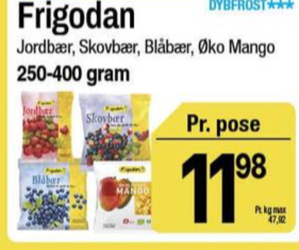 Frigodan, Jordbær