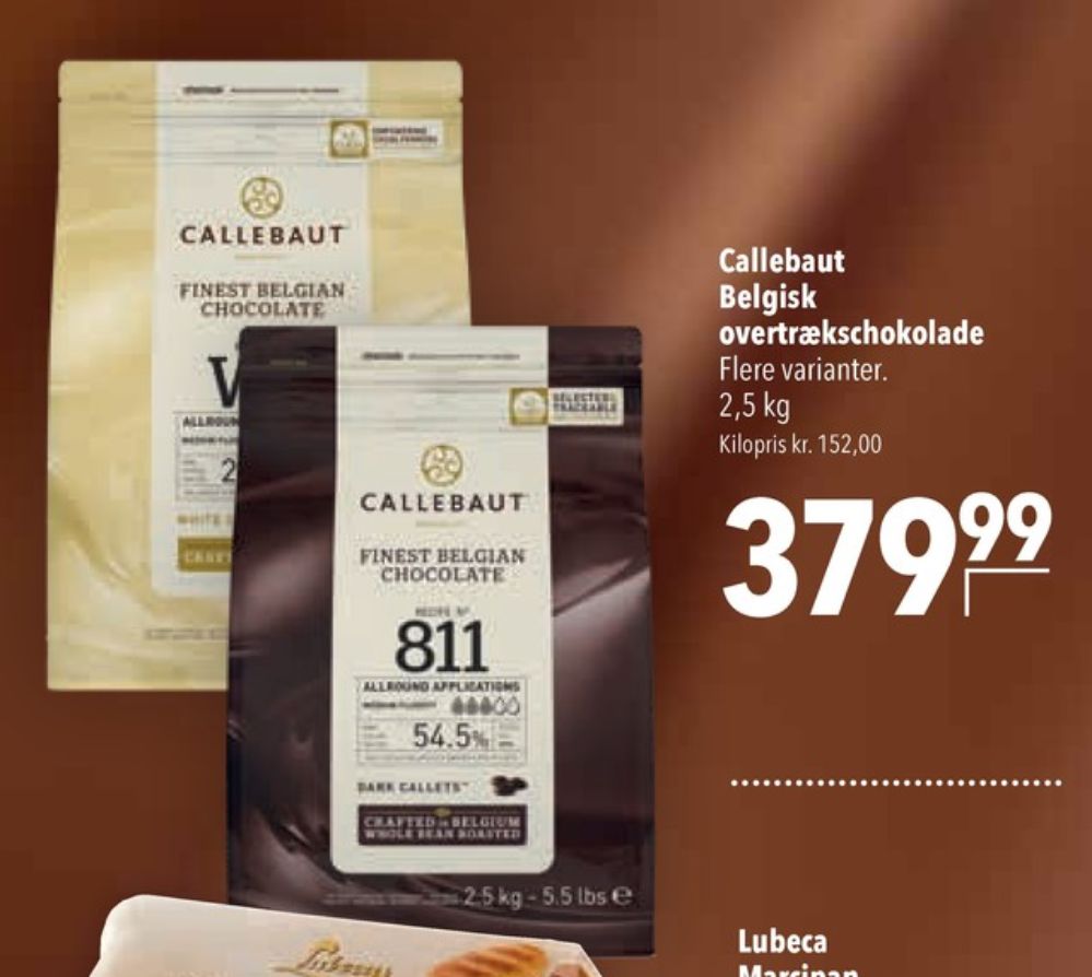 Callebaut, Overtrækschokolade 811