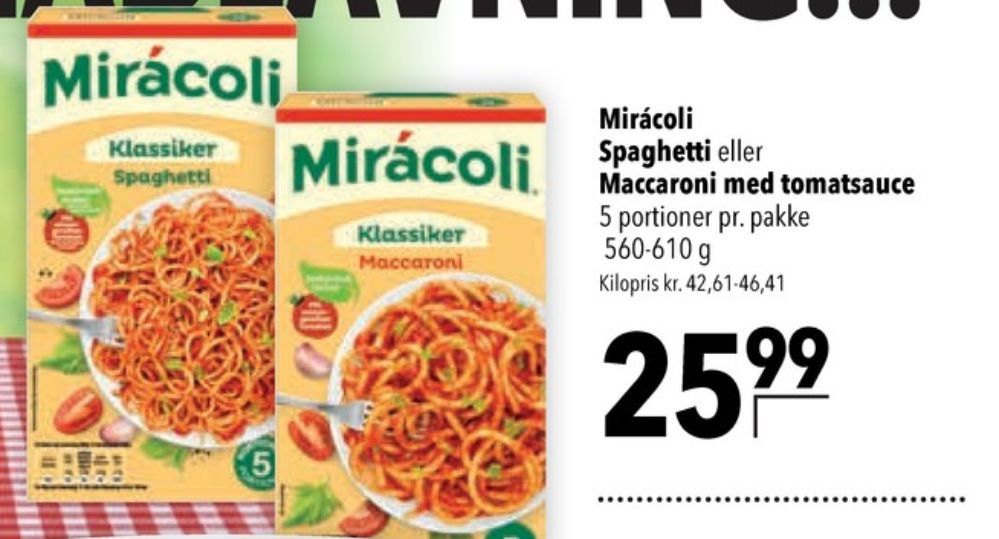 Mirácoli, Maccaroni Klassiker