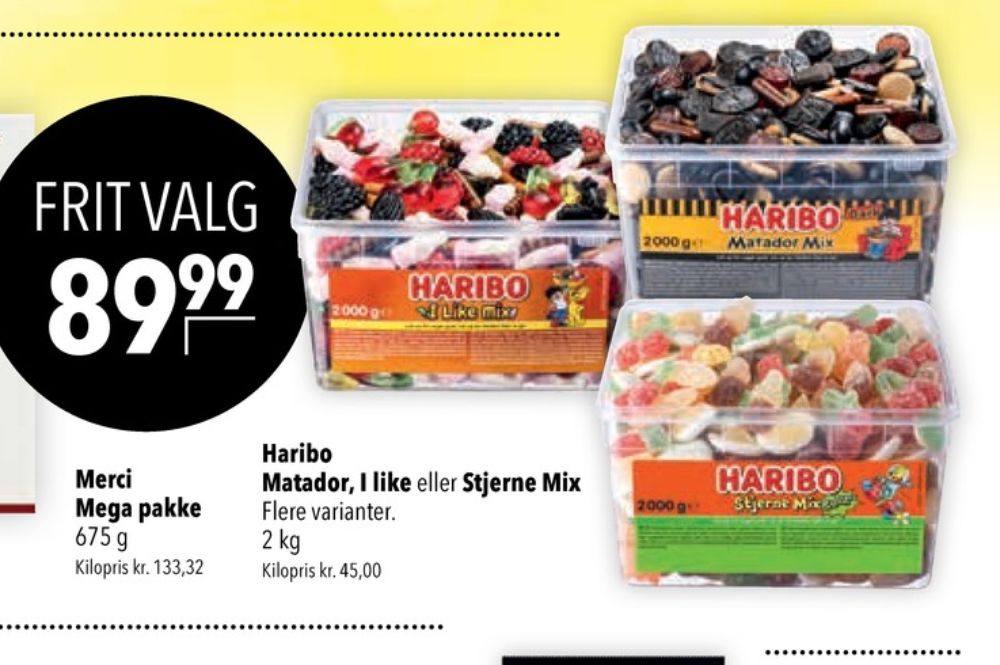 Haribo Stjernemix Zourr, Slikbøtter