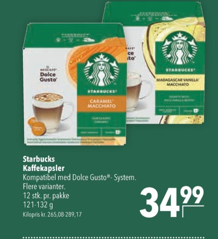 Starbucks Macchiato Madagascar Vanilla, Kaffekapsler