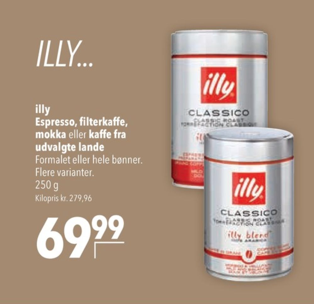 illy Classico, Kaffebønner