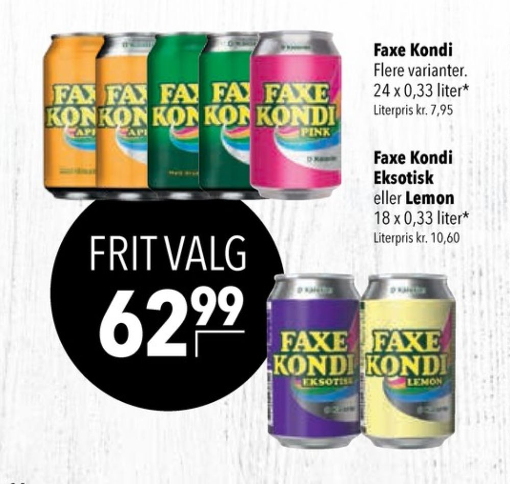 Faxe Kondi 0 Kalorier Pink Lemonade, Sportsvand 24 pk. 