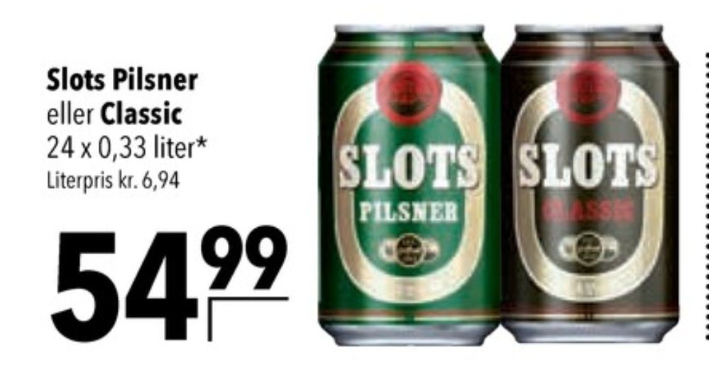 Slots Pilsner, Øl 24 pk.