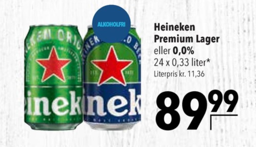 Heineken, Øl 24 pk.