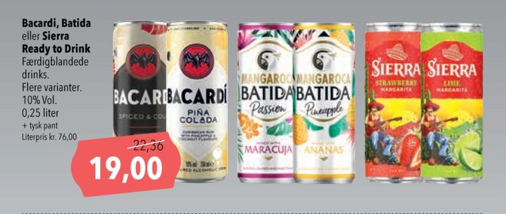 Bacardi, Spiced Rum & Cola